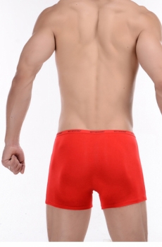 Quần lót nam Boxer vải tơ tre Bamboo mềm mại đỏ 353C
