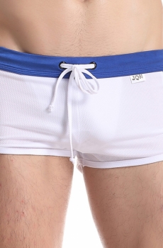Quần sooc nam liền quần lót JQK cao cấp màu trắng 802B